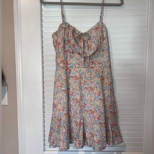 Blue Rain Short Floral Dress